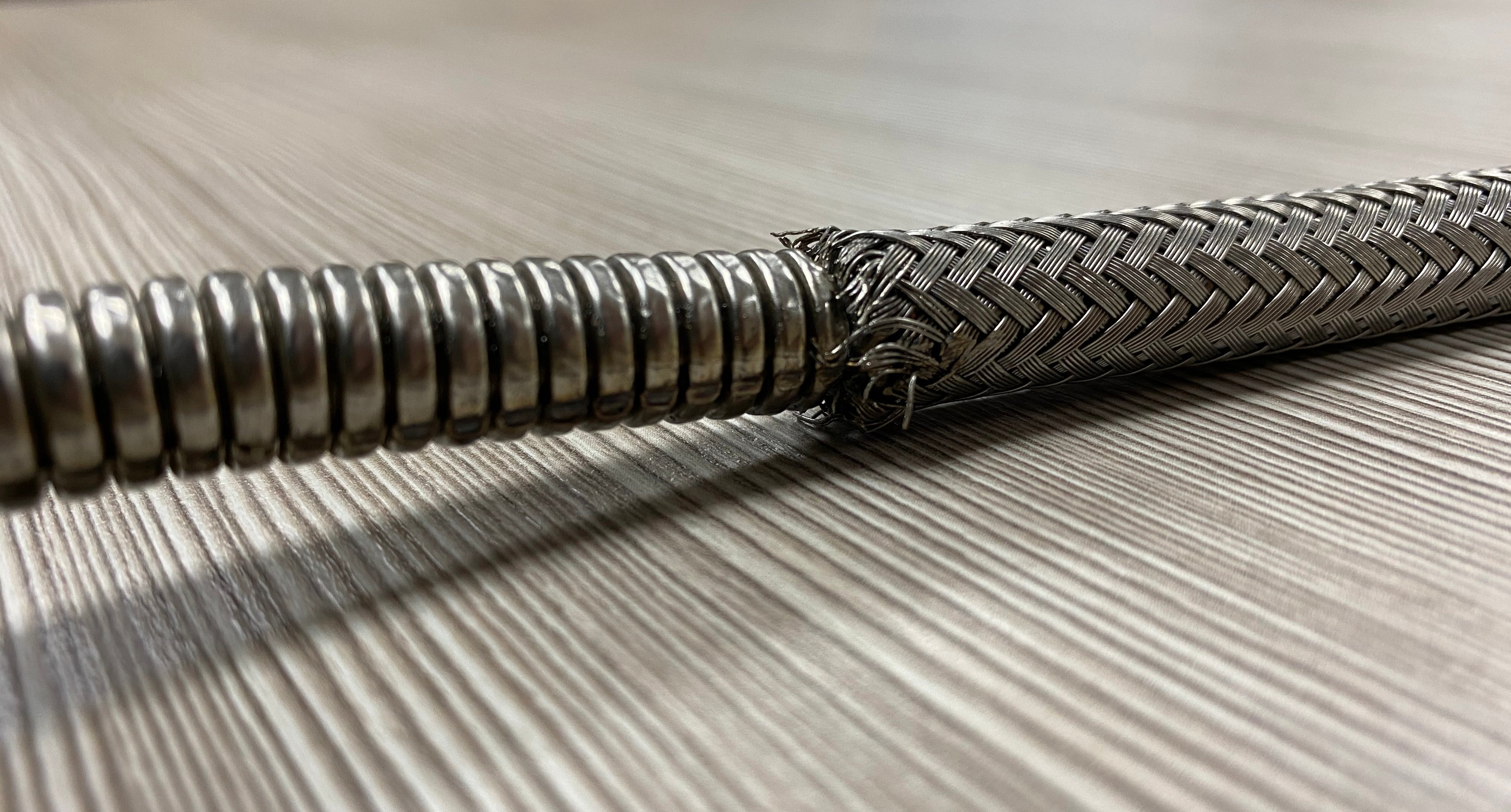 Inside of Flexible Metal Lined Lead