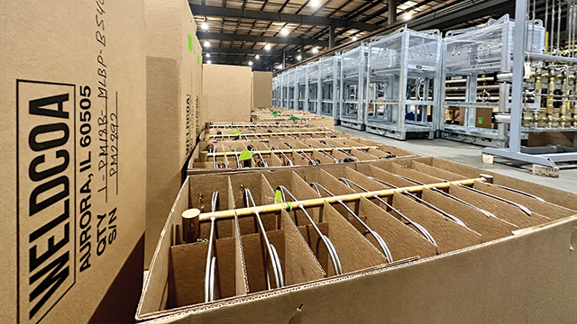 Manifolds About to Ship at Weldcoa 640x360 pixels