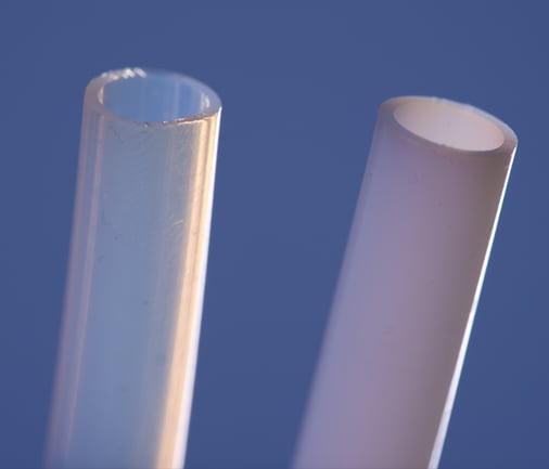 PTFE vs Post-Sintered PTFE close-up 600x700pixels