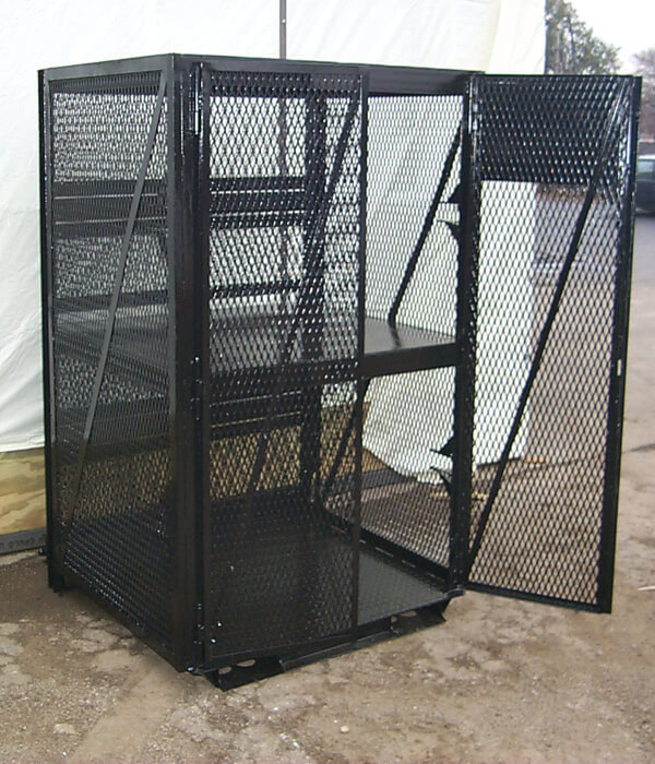 Propane Pallet Cage onedooropen