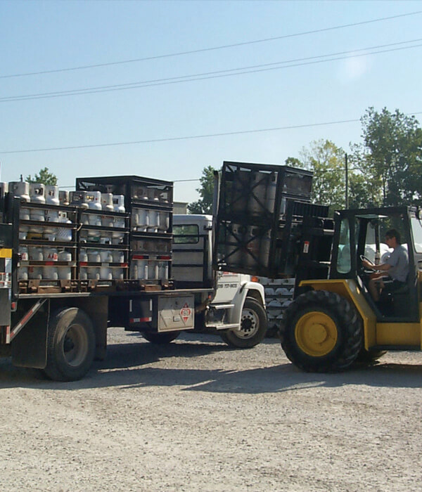 Propane Pallets loading 1