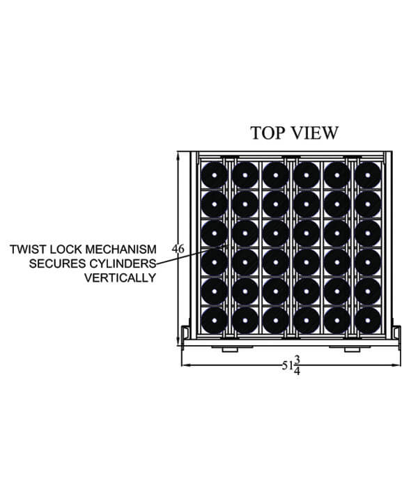 Stack-Loc B Pallet Top View