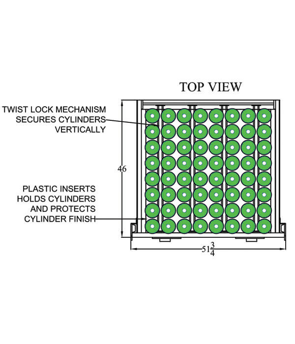 Stack-Loc Medical D&E Pallet Top View